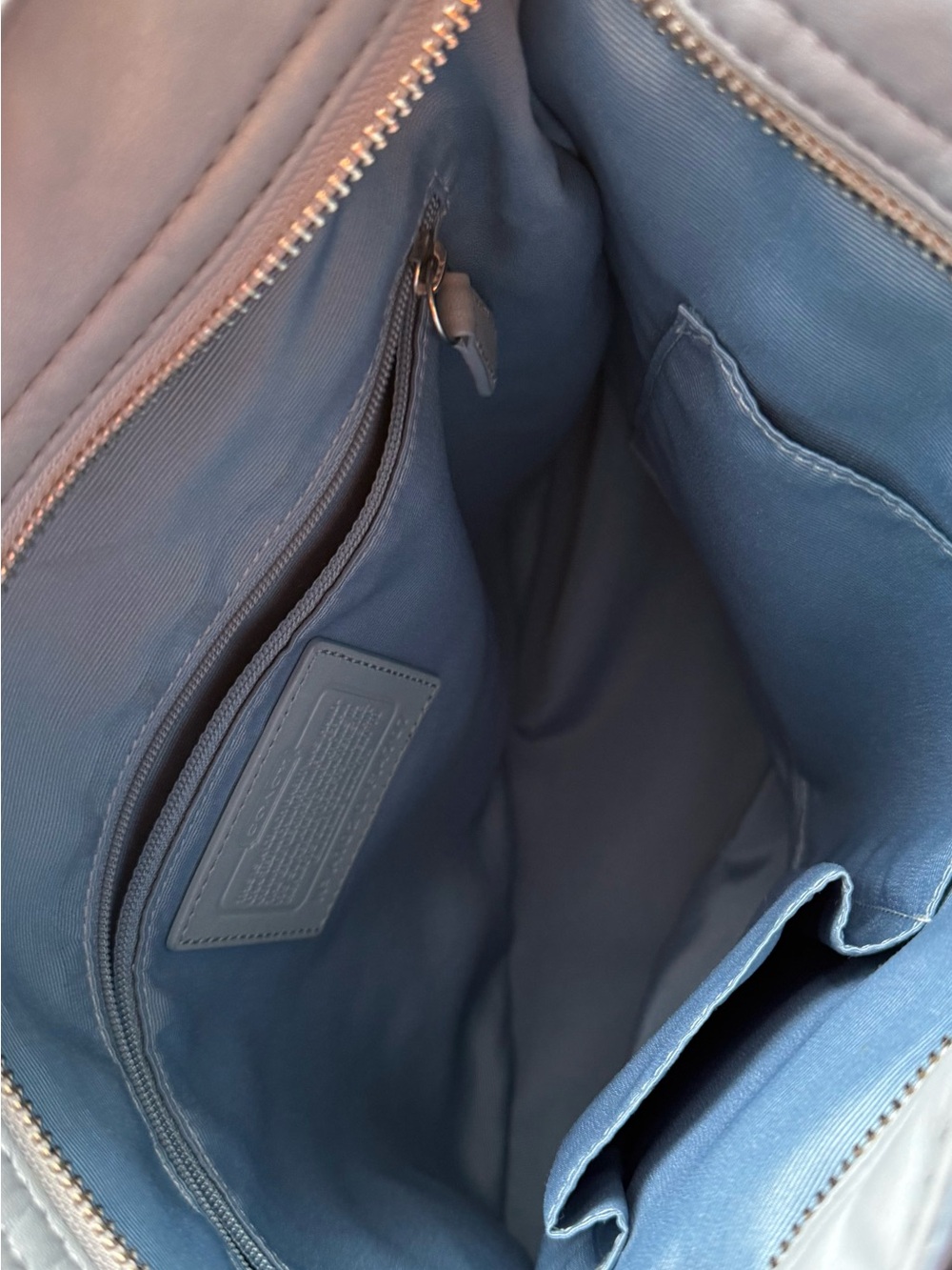 Coach Zoe Leather hobo bag Baby Blue - Picture 9 of 13